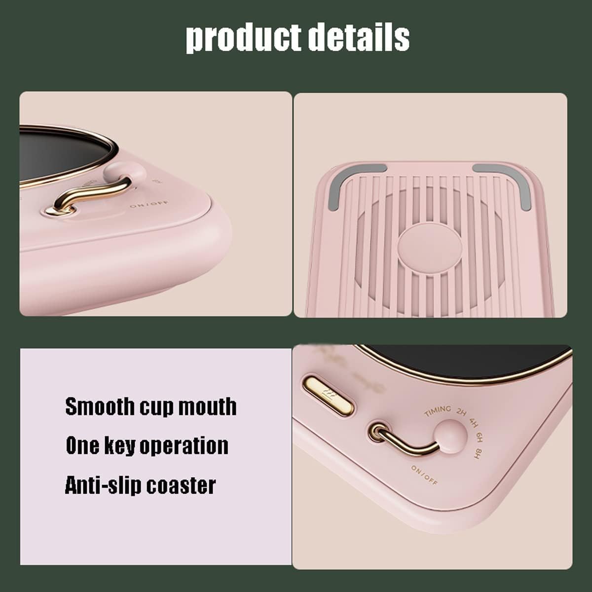 Coffee Mug Warmer Smart Electric Cup Heater Heating Plate 3 Temperature Setting Winter Gift for Men Women Heater