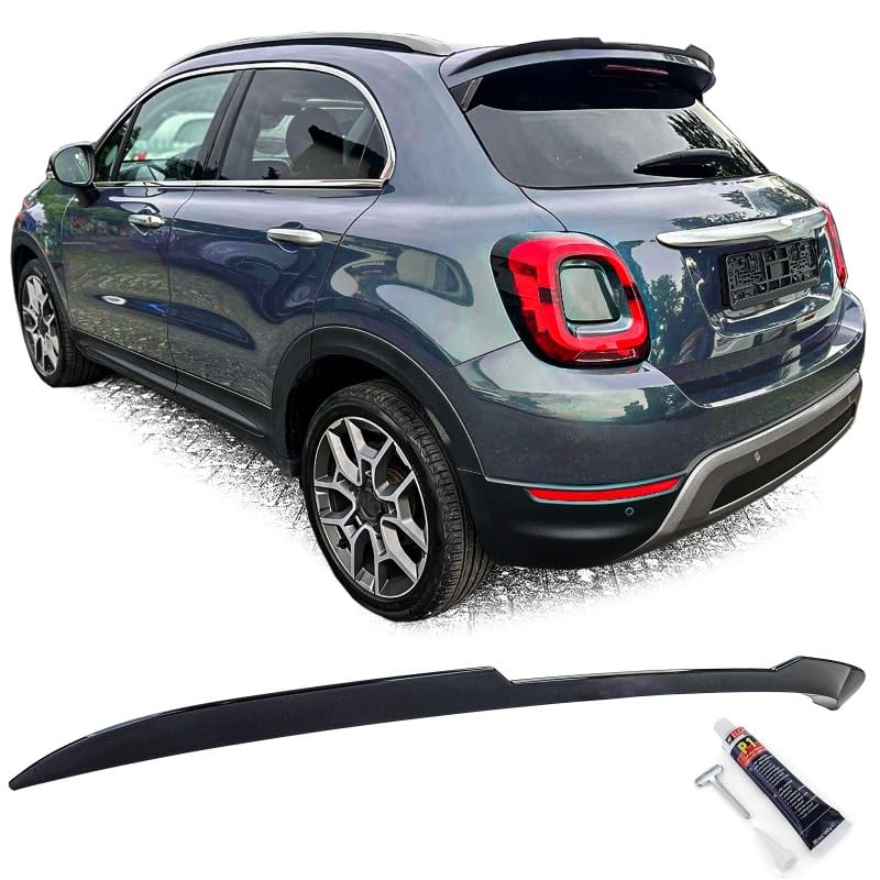 Becquet arrière Fiat 500X noir brillant Europetuning pour un look urbain chic