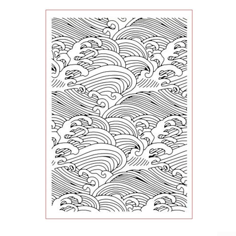 Prägefolder Kunststoff 10,5x14,5cm DIY Scrapbooking | 10,5x14,5cm Größe, robustes Kunststoffmaterial, für papier und Metallfolie, ideale DIY-Lösung
