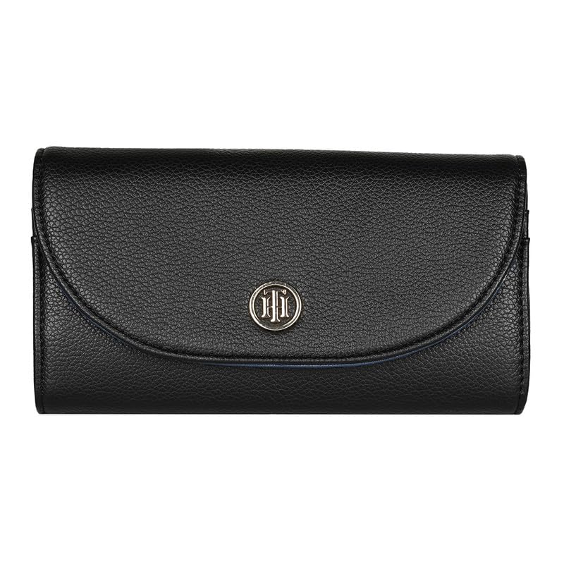 Image of Tommy Hilfiger Wallet for Women, Roche, Flap Wallet with Sling, Beige