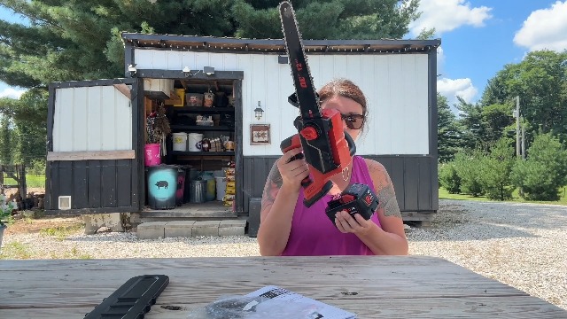 Watch 12 Inch Brushless Electric Chainsaw Cordless on Amazon Live
