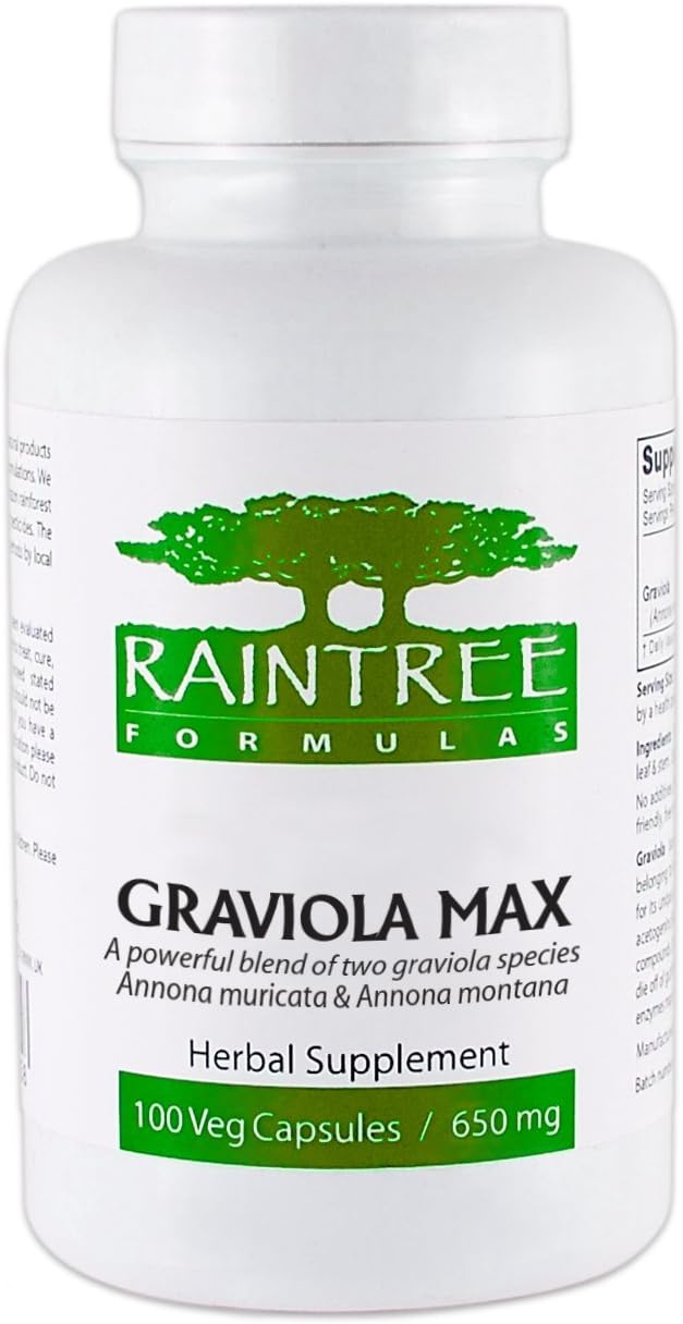 Bocianelli Raintree Formulas Graviola Max 600mg 120 Veg Caps