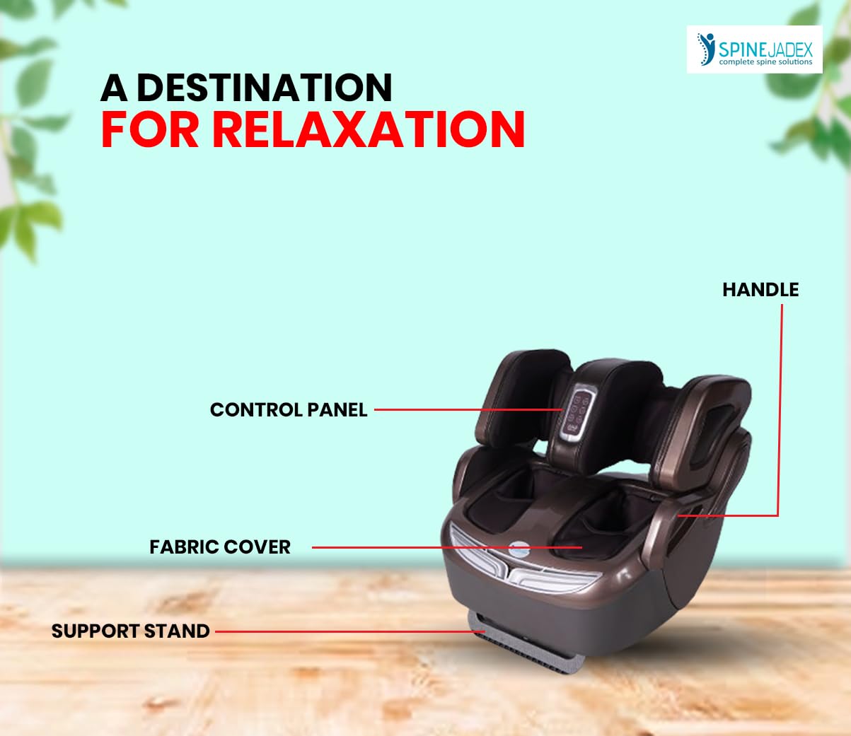 Spine Jadex Electric leg massage for legs, calf and thighs | Deep intense, heat therapy and air compression. Relief from pain, circulation booster and muscle discounts for home use Spine Jadex Electric leg massage for legs, calf and thighs | Deep intense, heat therapy and air compression. Relief from pain, circulation booster and muscle discounts for home use