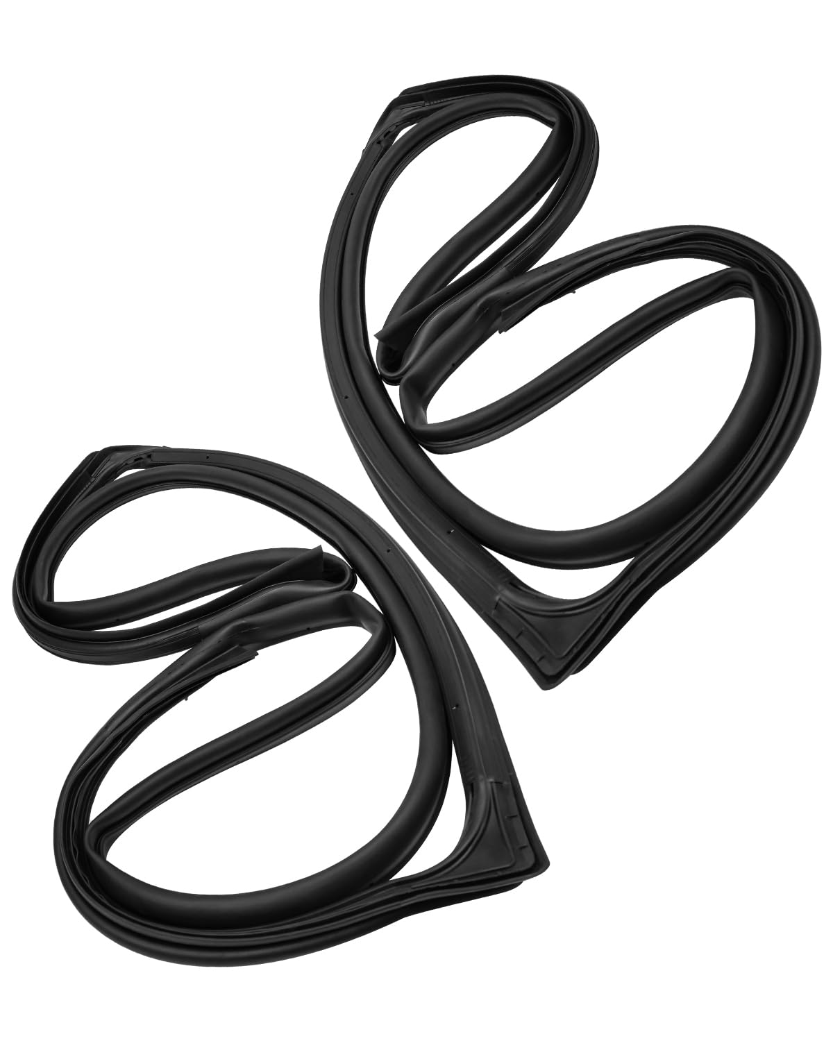 Front Door Seal kit Fit for Jeep Wrangler 2007-2018, Door Sealing Strip Replaces 12303.21 12303.22 55395274AW 55395275AW Automobile Sealing Strip Left Driver and Right Passenger Side Weatherstrip 2pcs