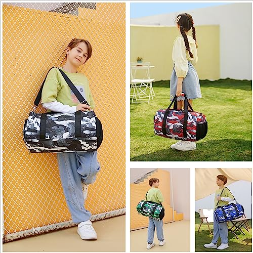 Lmwzh Travel Duffle Gym Sports Bag Dance Weekender Overnight Cheer Suitable For Kids Teen And Adults With Shoe Compartment Wet Pocket (Black)2