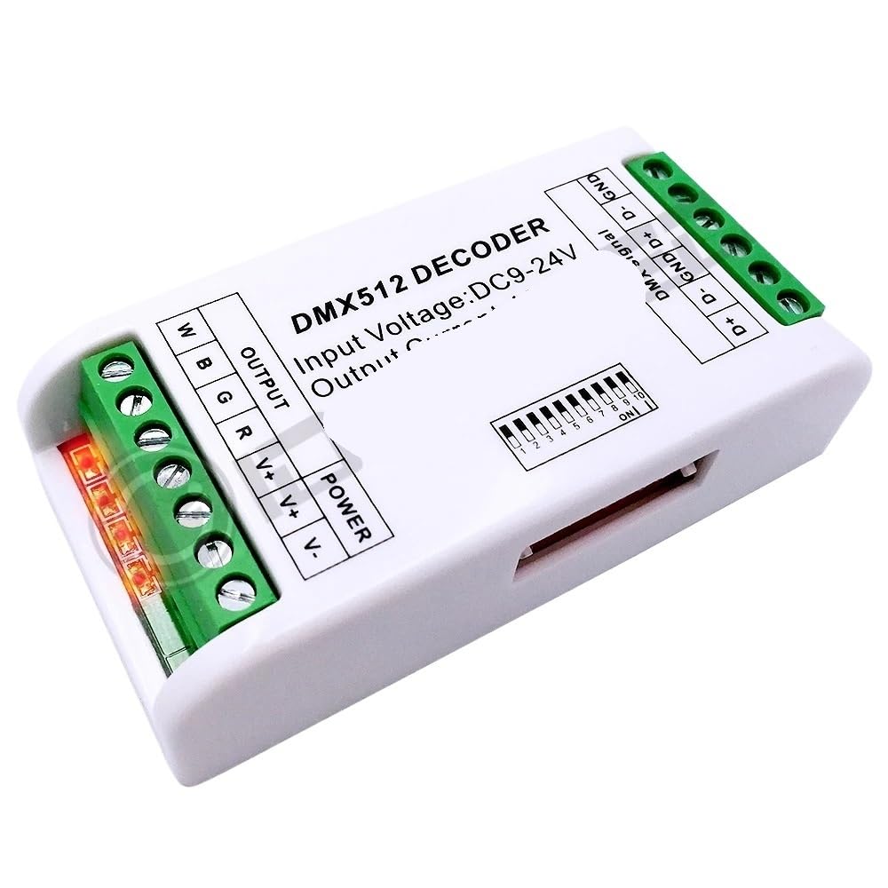 Décodeur DMX512 RGBW utilisé for contrôler les bandes lumineuses
