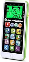 LeapFrog Chat & Count Emoji Phone Green - Toddler Learning Toy with Scout Calls, Numbers, Emojis & Games