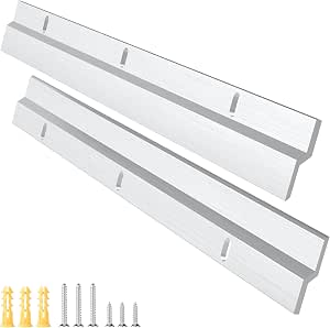Lot 4 Fixations Miroir Mural Réglables – Accroche Miroir 4-7 Mm Verre/Acrylique, Support Lourd Solide