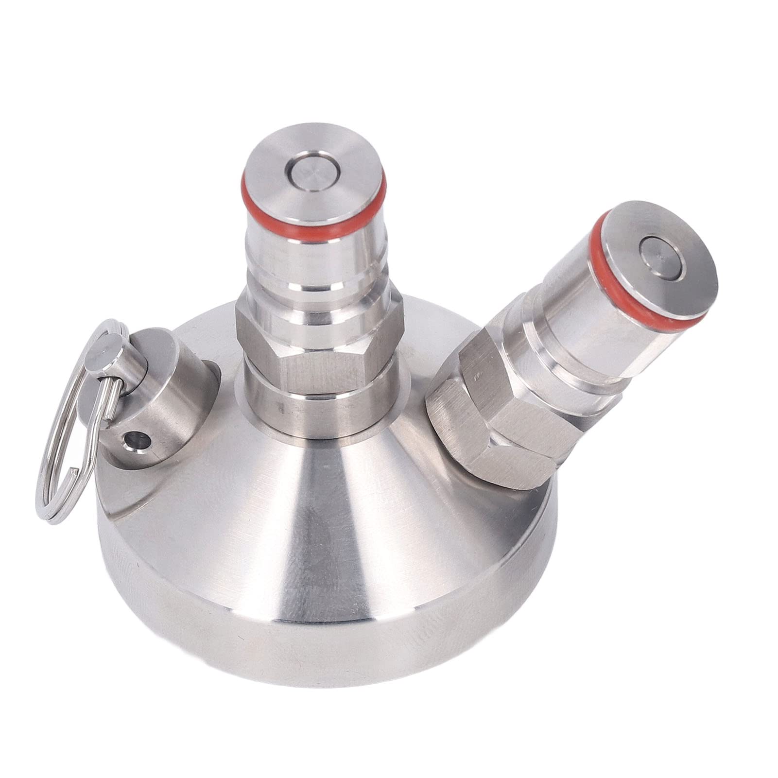 GLOGLOW Mini Distributeur de Fût à Double Verrouillage à Bille, Robinet à Lance avec Déconnexion Rapide MFL et Tuyau de Bière de 20 Pouces pour Mini Fût de 2 L, 3,6 L, 4, 5, 10,