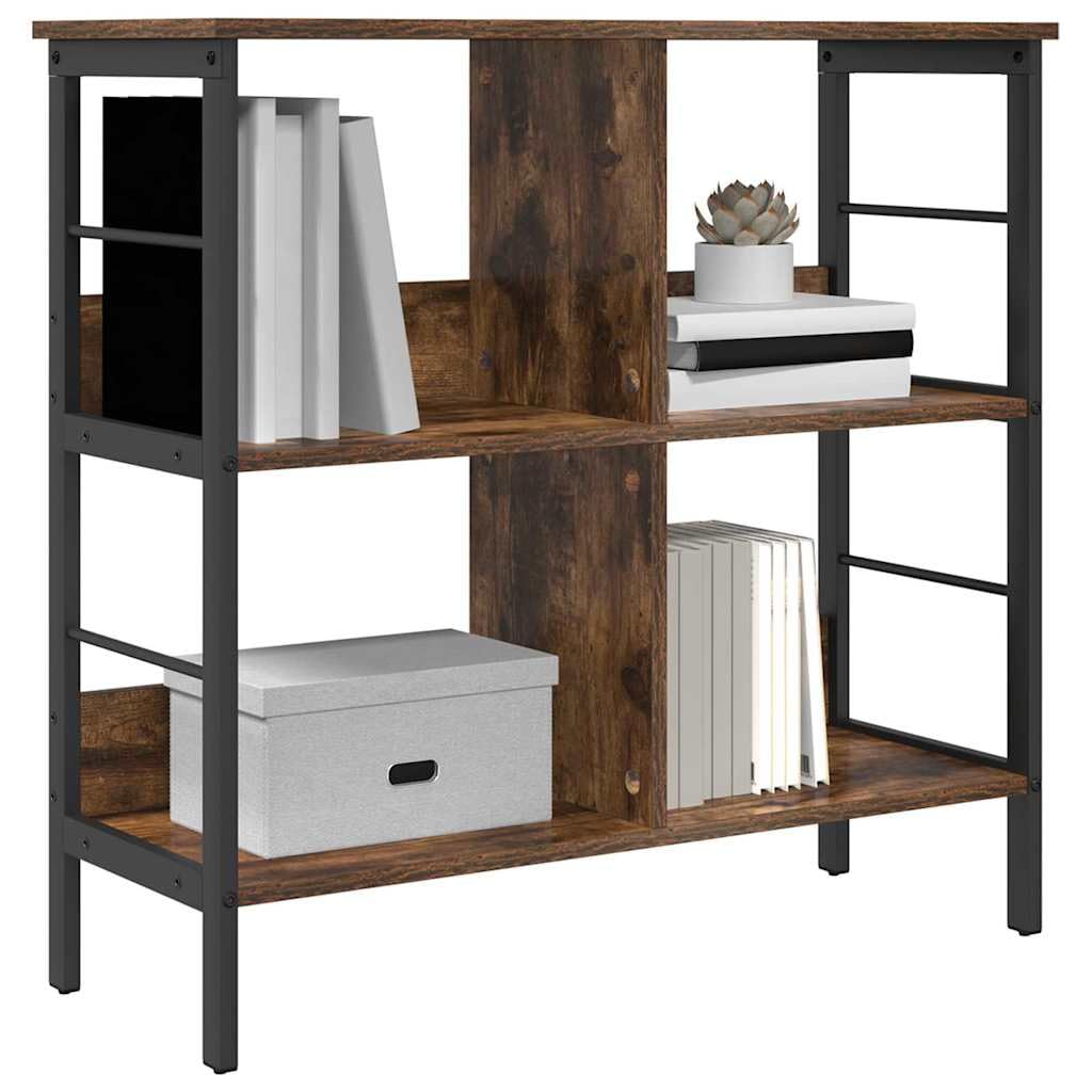 Generisch Bücherregal Geräucherte Eiche 82 x 32 x 79 cm Holzwerkstoff,Möbel,Regalsysteme,Bücherregale Bücherschränke-883996