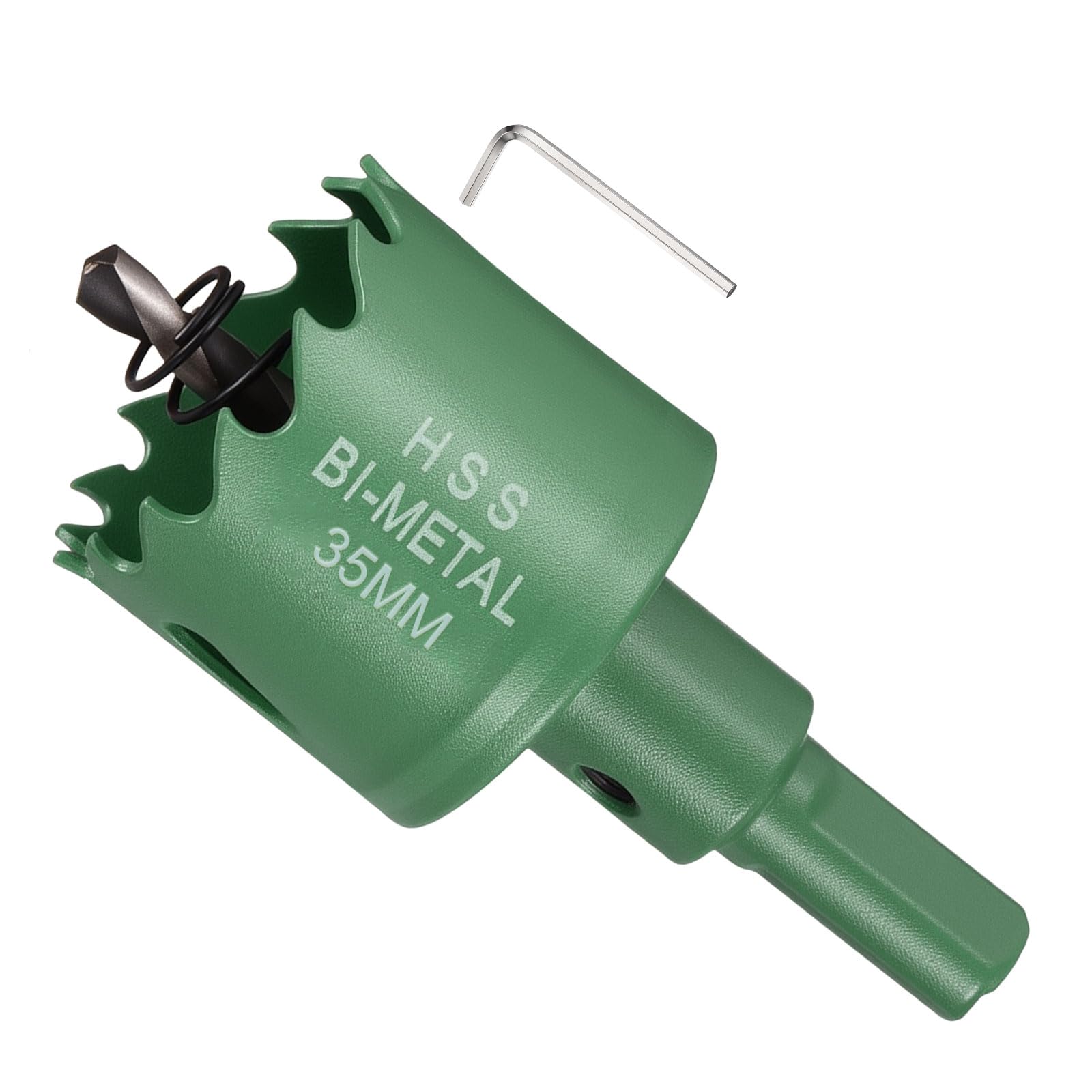 METALLIXITY Bi-Metal Hole Saw 1-3/8" M42 HSS Circular Head 35mm Hole Cutter with Center Drill Bit