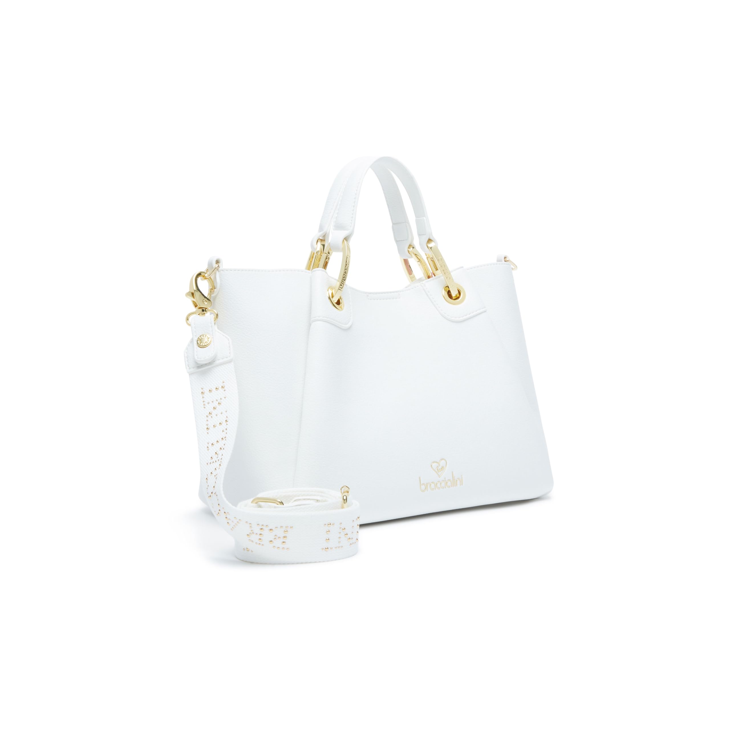Braccialini Borsa Donna a Mano Amy Media con Pannelli Espandibili