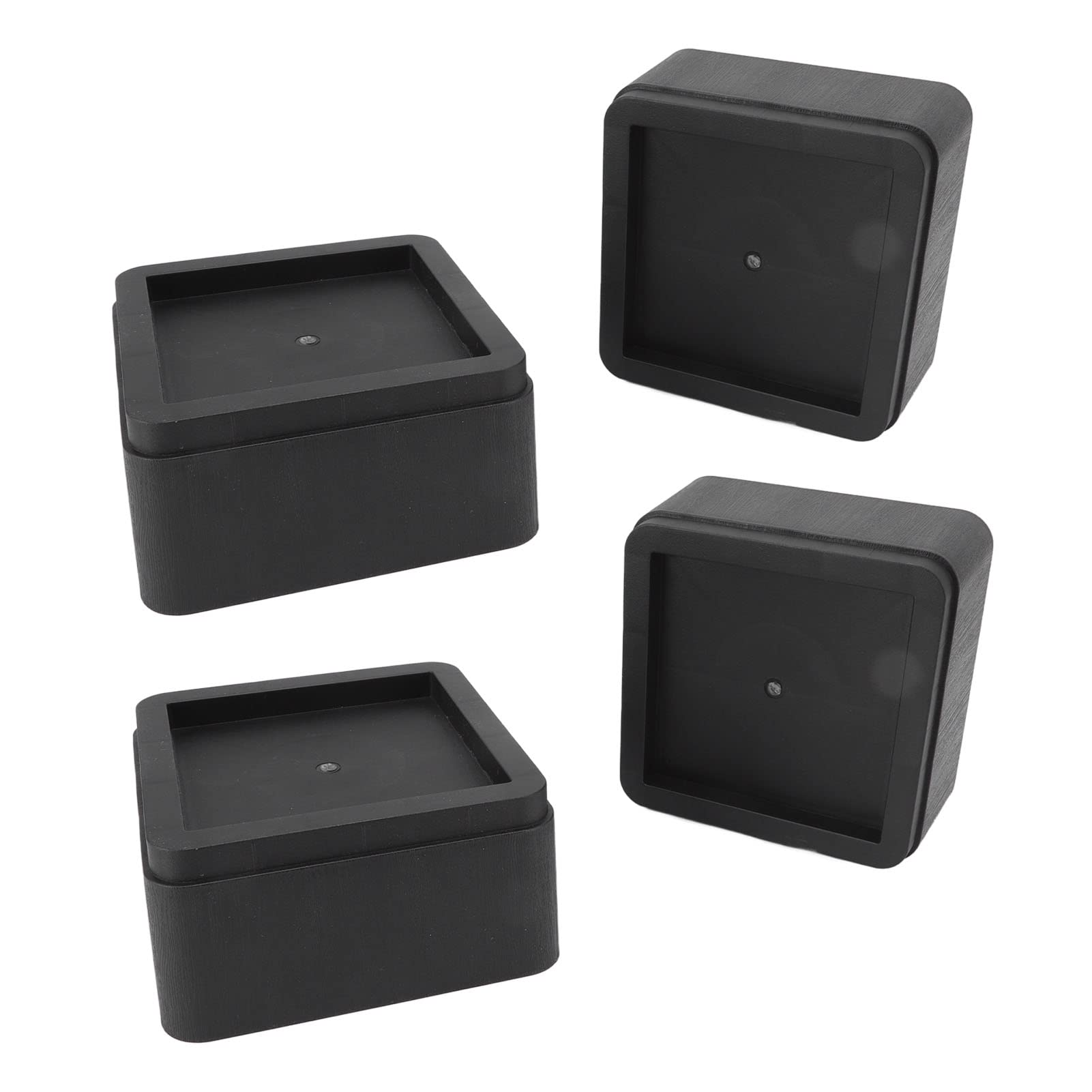 Cocoarm Elevadores de Muebles Almohadillas Elevadoras de sofá Cuadrilátero de Plástico 4 Piezas 7,36 X 3,66 Pulgadas Muebles Elevados para Cama Sofá Silla Escritorio Agrega Espacio Debajo de la Cama