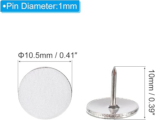 Miniatura 2 de PATIKIL Tack reflectante, 100 tachuelas de metal para señalización de senderos, marcadores de senderismo brillantes para senderismo, caza, camping,