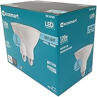 Vista 2 de EcoSmart Bombilla LED regulable PAR38 de luz diurna equivalente a 120 W (paquete de 2)