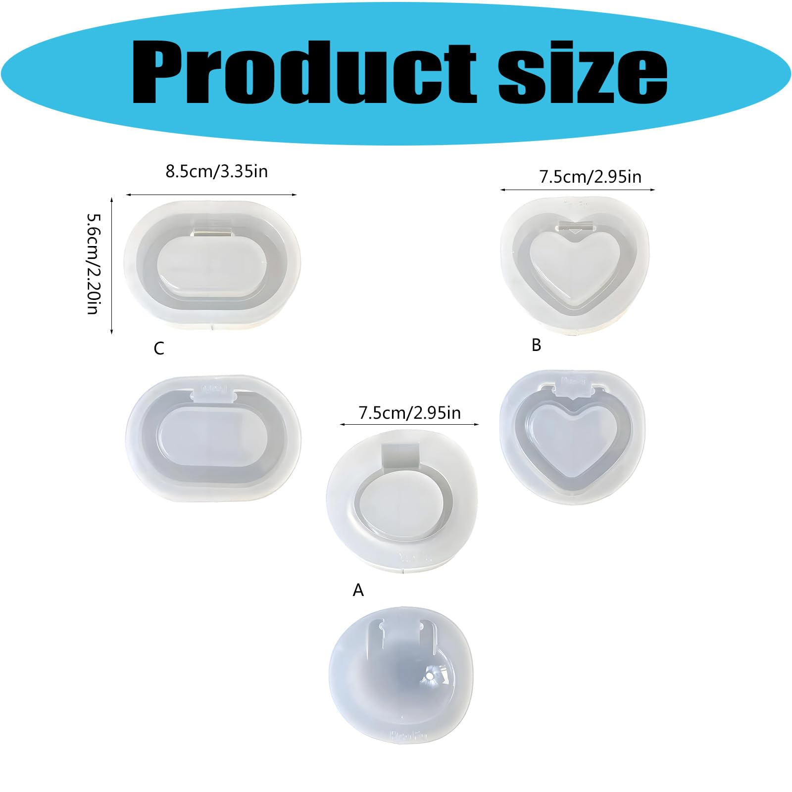Stampi per gioielli in silicone con design unici per la, A | Realizzazione candele e saponi in resina con stampi in silicone riutilizzabili e facili da pulire per molteplici