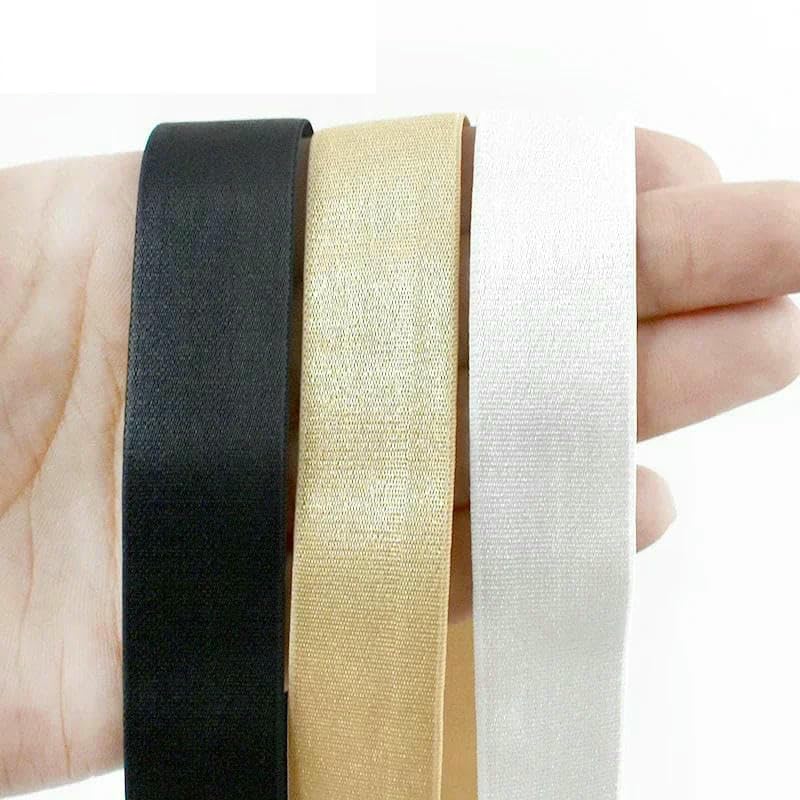 10/20/50 Meter 6–30 mm Nylon-Gummibänder für Unterwäsche, Schultergurt, BH-Gürtel, DIY-Kleidungsstück, Gummiband, Nähzubehör-Schwarz01-12 mm-50 Meter