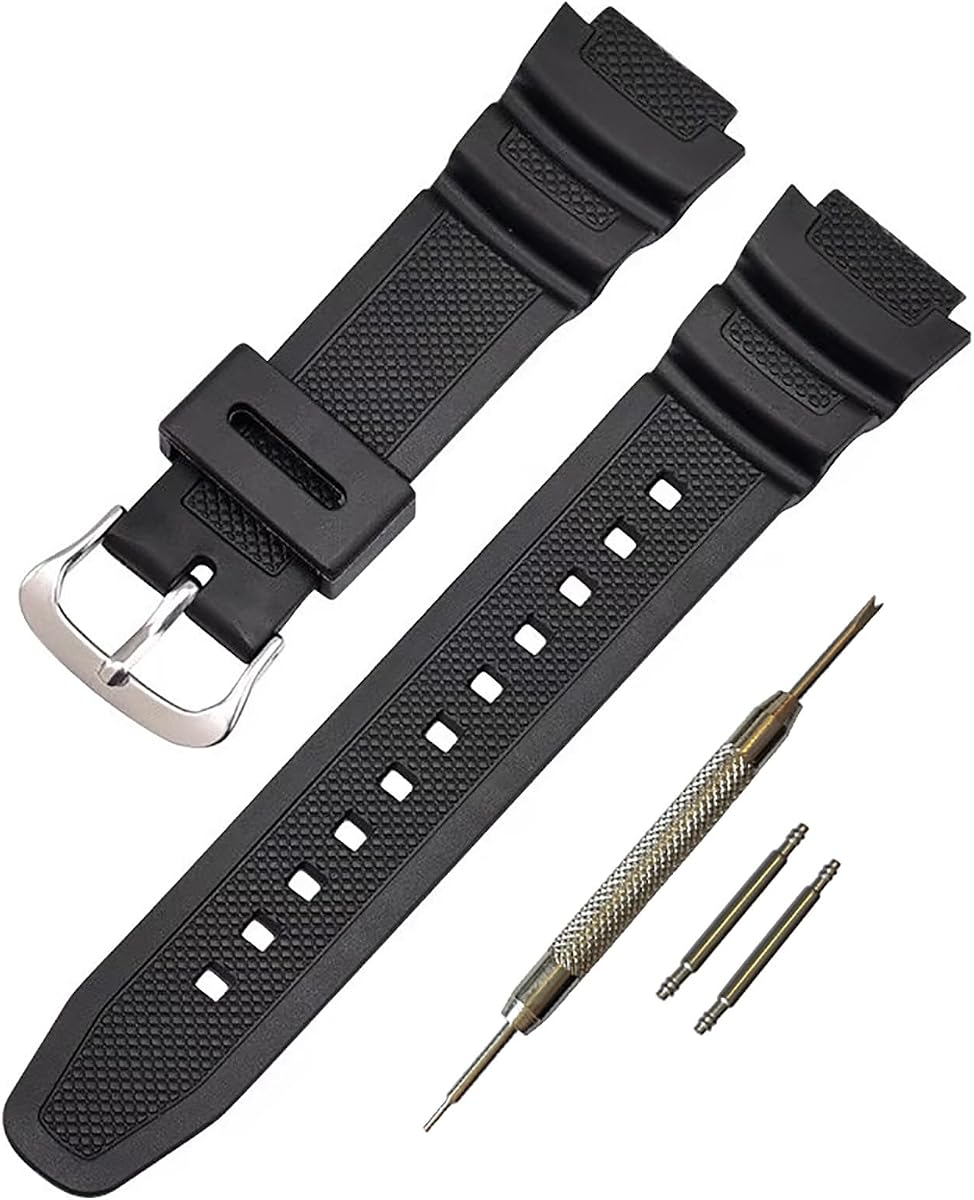 Waterproof Natural Resin Replacement Watch Band for Casio AQ-S810 AQ-S800W AE1200WH W-735H AEQ-110 STL-S100 TRT-110 HDC-700 SGW-300H