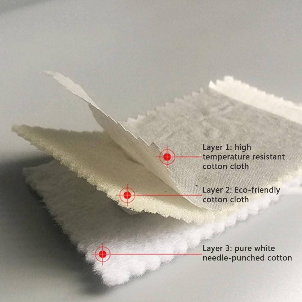 Extra Thick Heavy Duty Ironing Board Cover & Pad with Silver Coating – Wrinkle, Heat Reflecting Iron Replacement Cover, Adjustable Fit, Padded Protection, 3 Sizes(C)