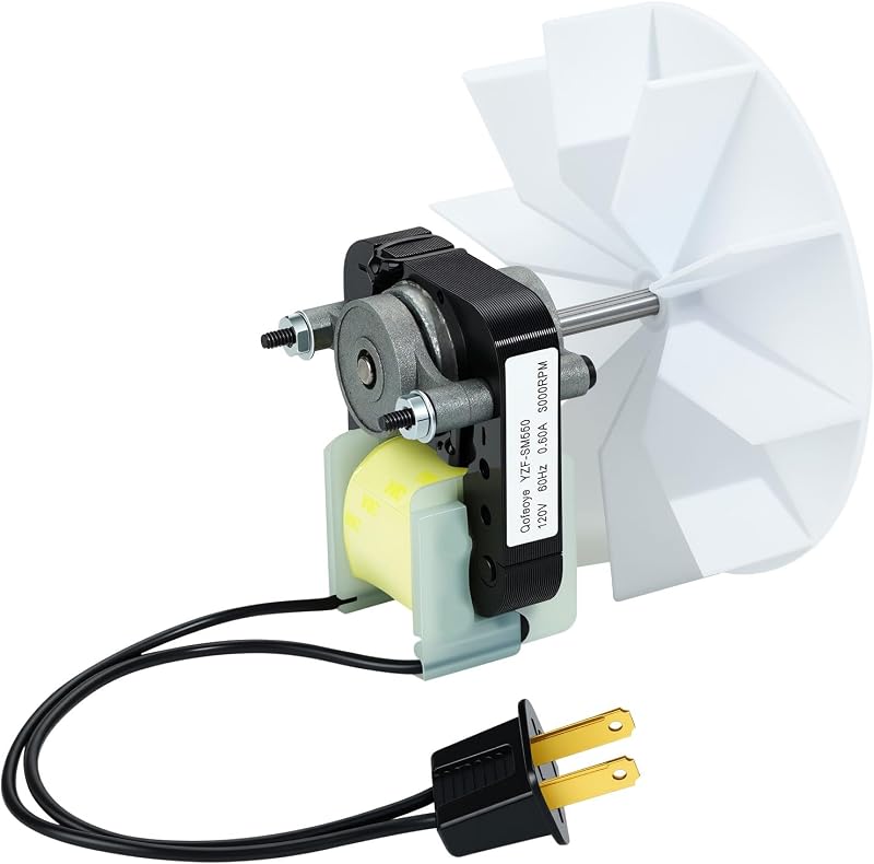 Universal Bathroom Exhaust Fan Motor Kit forNu-Tone & Br-oan | Bathroom Vent Fan with Blower Wheel, ThirdGeneration, Enhanced Performance, 120V 50CFM Qofaoye