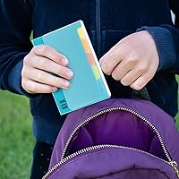 Vista 8 de H4D Estuche para Tarjetas de Índice 3x5 con 100 Tarjetas de Índice Regladas de Peso Pesado y Separadores, Azul Verde