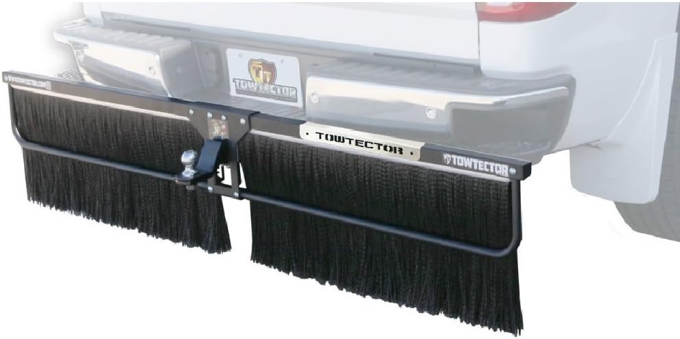 Tier 2 Mud Flap 27816-T2HS Medium Duty Single Brush Strip with Heat Shield - 78" Wide 16" Tall for 2" Hitch Receiver (Wall Mount Bracket NOT Included)