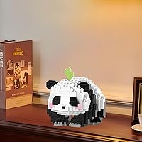 Vista 7 de Mini bloques de construcción, panda gateante, recuerdos de fiesta, micro bloques de juguete de panda para niños de 6, 7, 8, 9, 10+