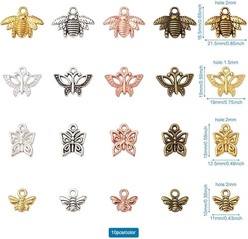 Vista 60 de Dijes de bisel de espalda abierta de estilo surtido, colgantes de marco hueco de metal, dijes de flores prensadas para hacer joyas de resina UV DIY