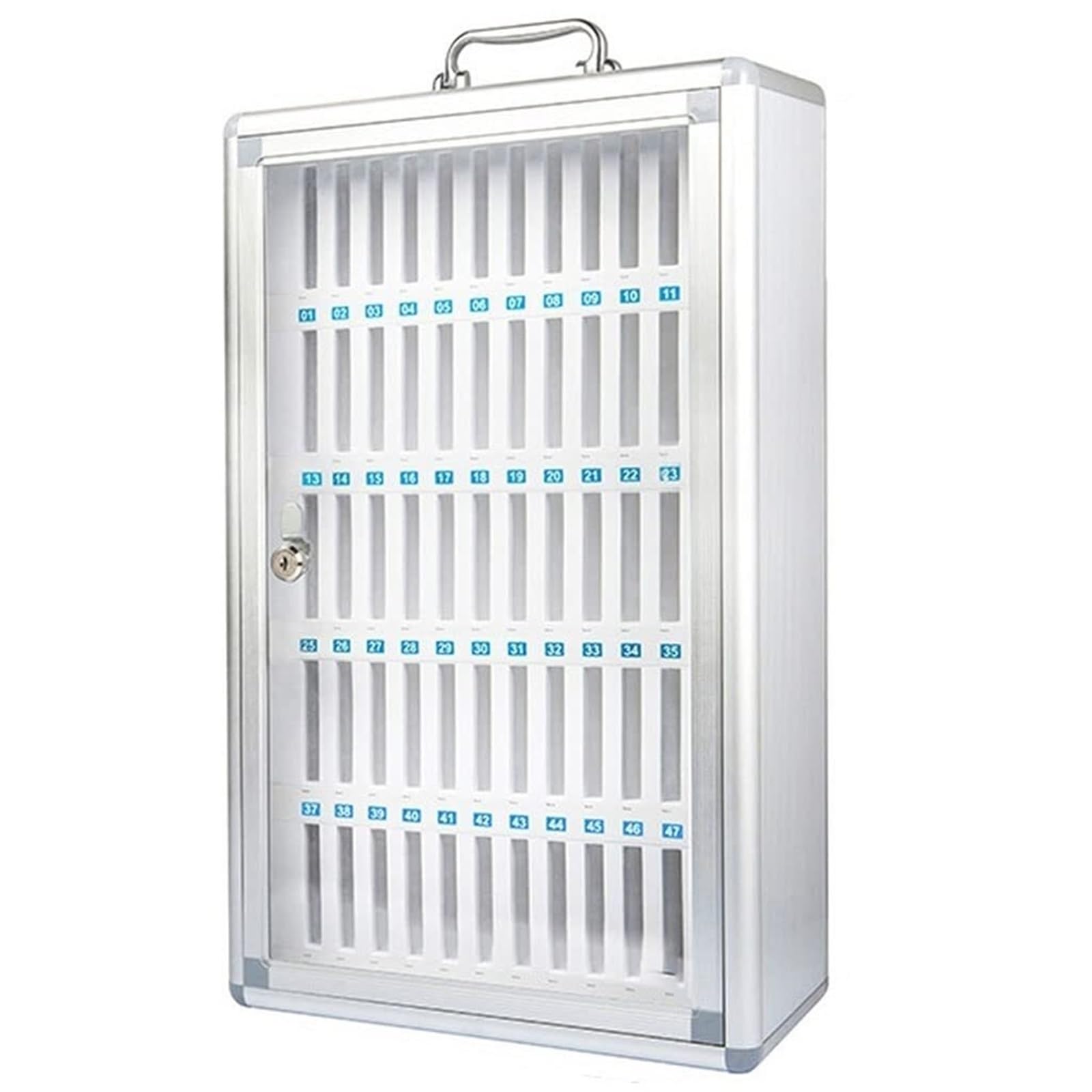 Casillero de pared para oficina y organizador de móviles con llave para empresas