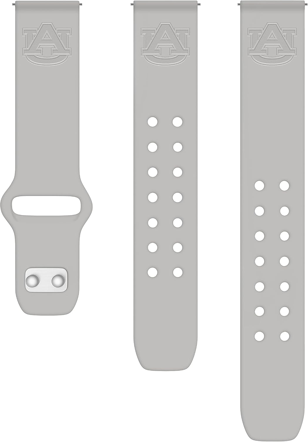 Affinity Bands Auburn Tigers Engraved Silicone Sport Band Compatible with Samsung Galaxy Watch and More