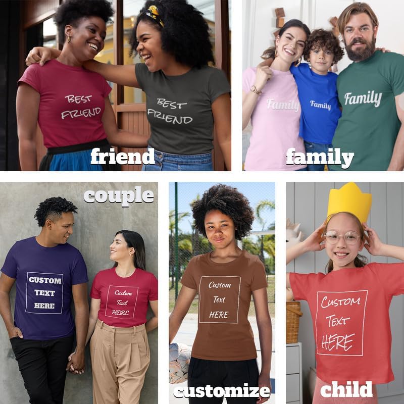 Custom T-Shirt with Image & Text | Design Your Own Unisex Tshirt | Unisex Cotton Tee for Men & Women - Image 2