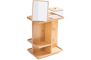 360° Bamboo Makeup Brush Organizer: A Natural Solution for Cosmetic Storage