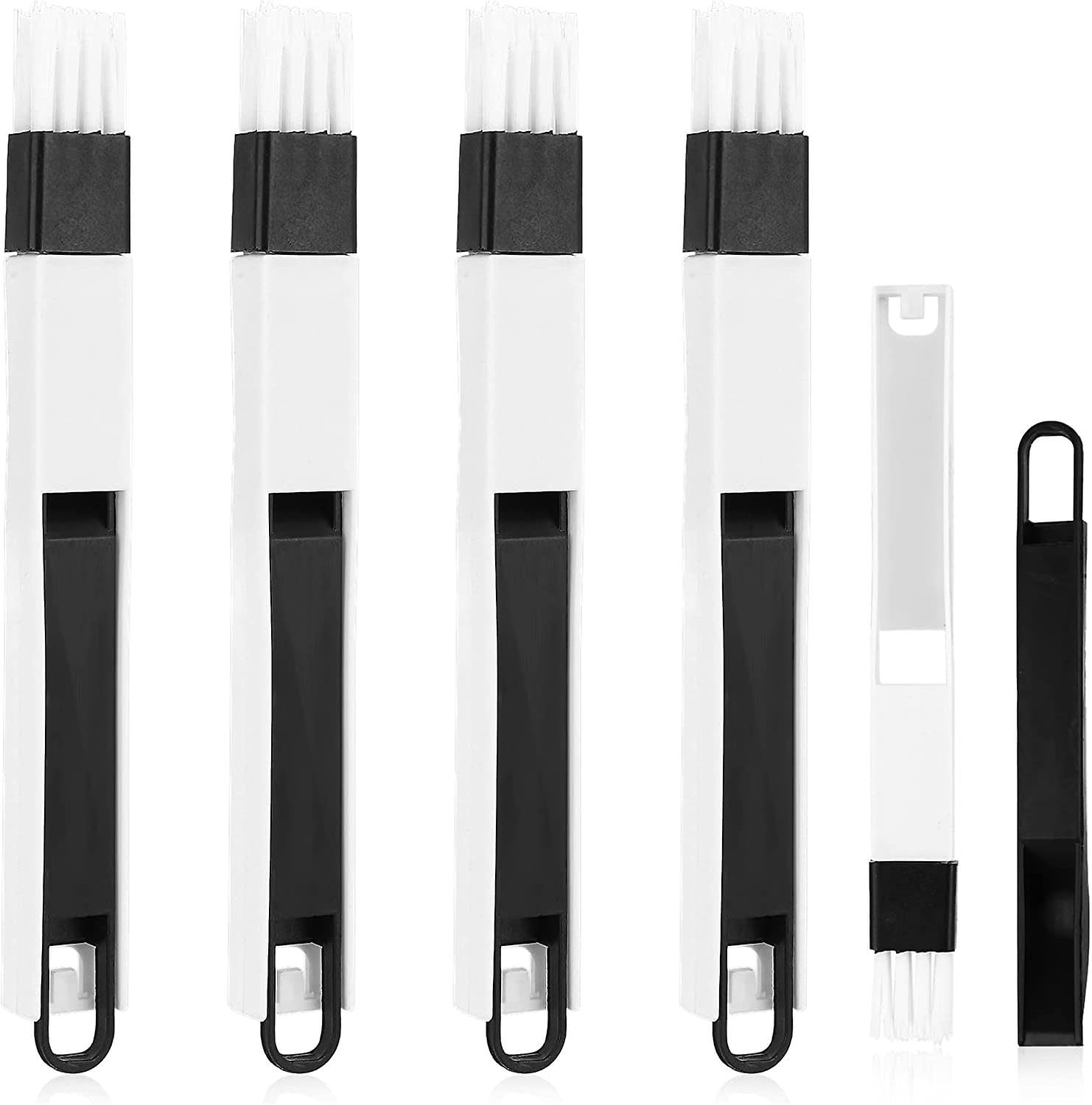 ROKTRY Multipurpose Plastic Window Groove Frame Cleaning Brush, Hand-held Window Slot Cleaner Tools, Magic Window Cleaning Brush, Quickly Clean All Window Slides and Gaps