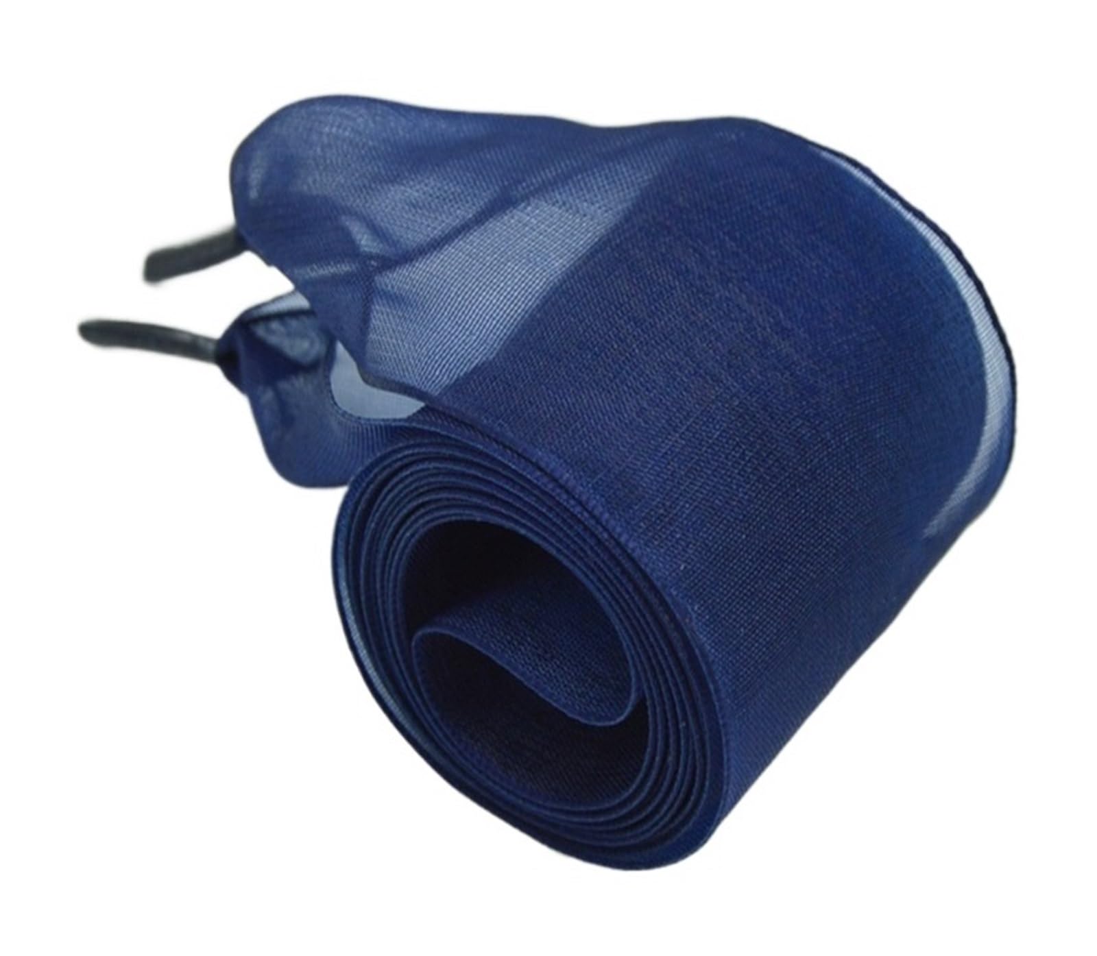 GPDNBIEU Shoelaces, Widen Organza Shoe Strings Women Bow Shoelaces Flat Silk Satin Ribbon Canvas Sneakers Sport Shoes Laces(Dark Blue,100cm)