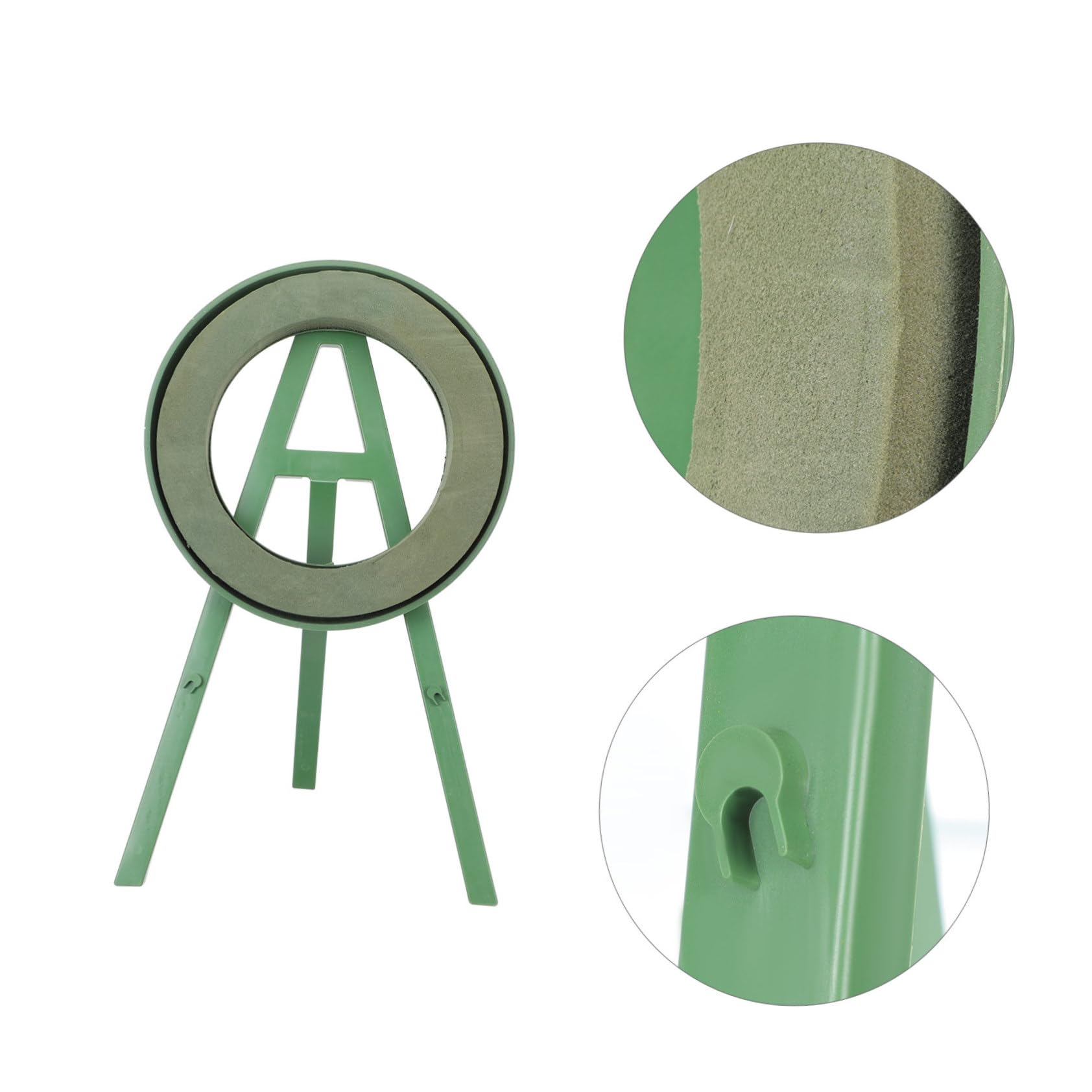 Hemoton Funeral Flower Equipments 1pc Wreath Rack Chrysanthemum Ornaments Plastic Rack Wedding Cemetery Use