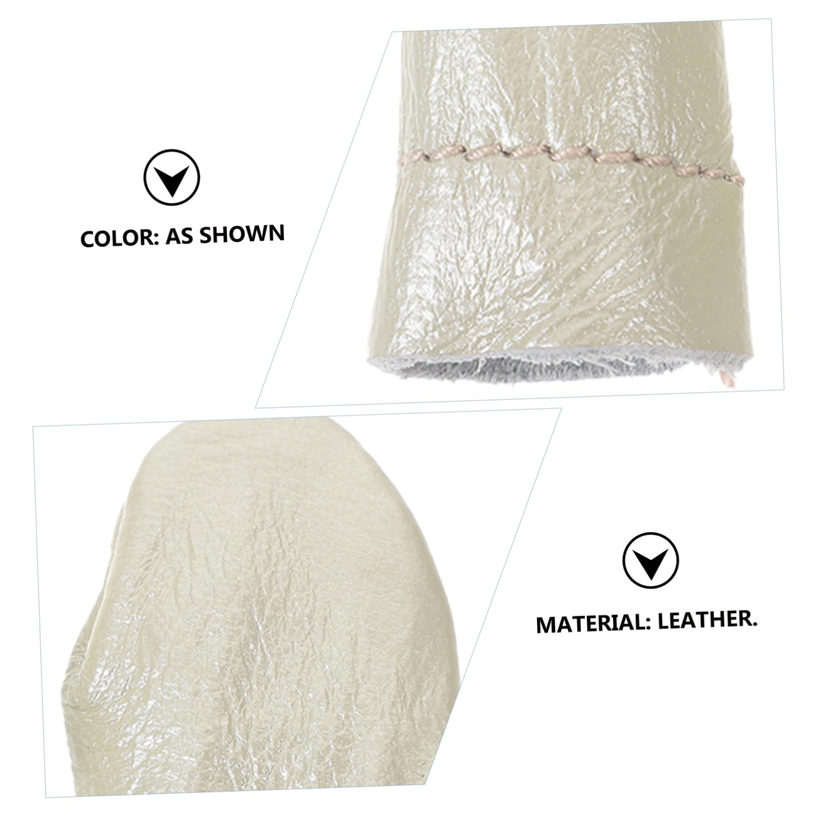 NUOBESTY Cunas Para Los Dedos Suministros De Tejer 6 Piezas guantes para costura manual dedal tejer Fieltro de la aguja protector de dedos Protector De Pulgar Tapones Para Los Dedos