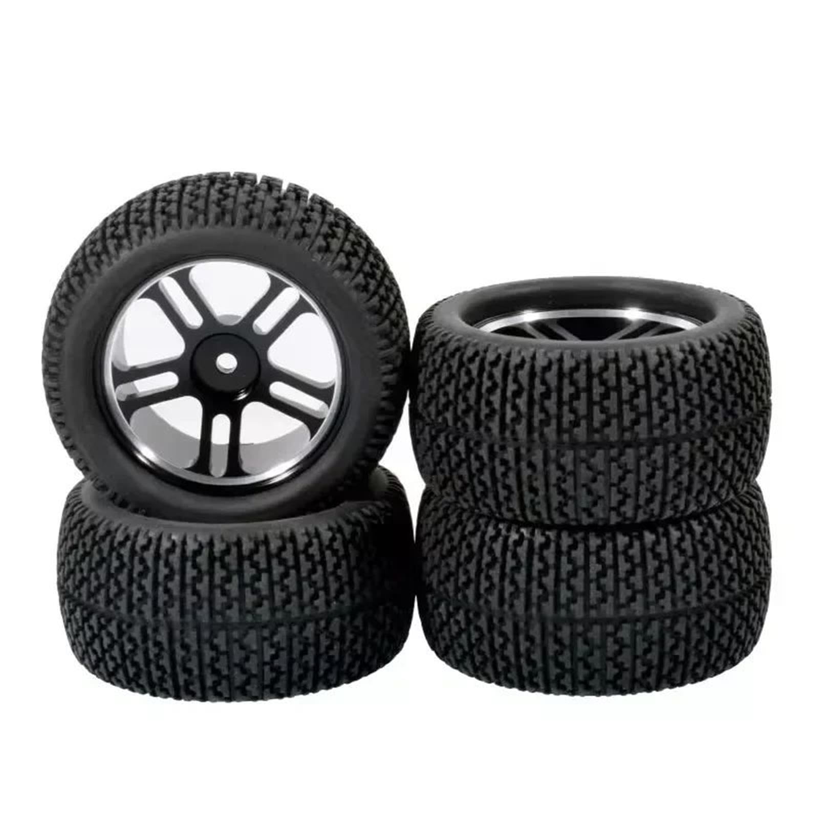 Metallo 4Pezzi Cerchi Per Rally Pneumatici Per WLtoys 144001 1/14 RC Auto