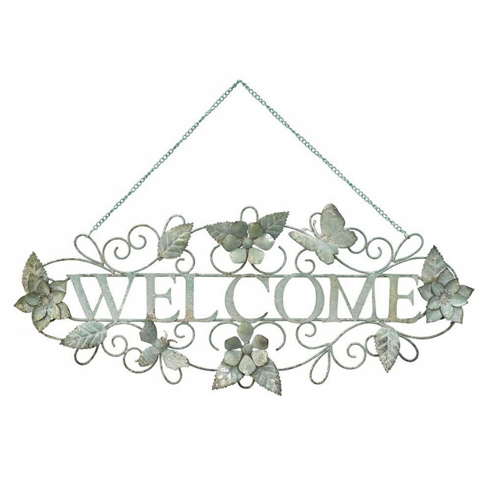 Placca da Parete Traforato | Cllo di Benvenuto, Decorativo, Insegna Decorativa, per, Giardino, Verde