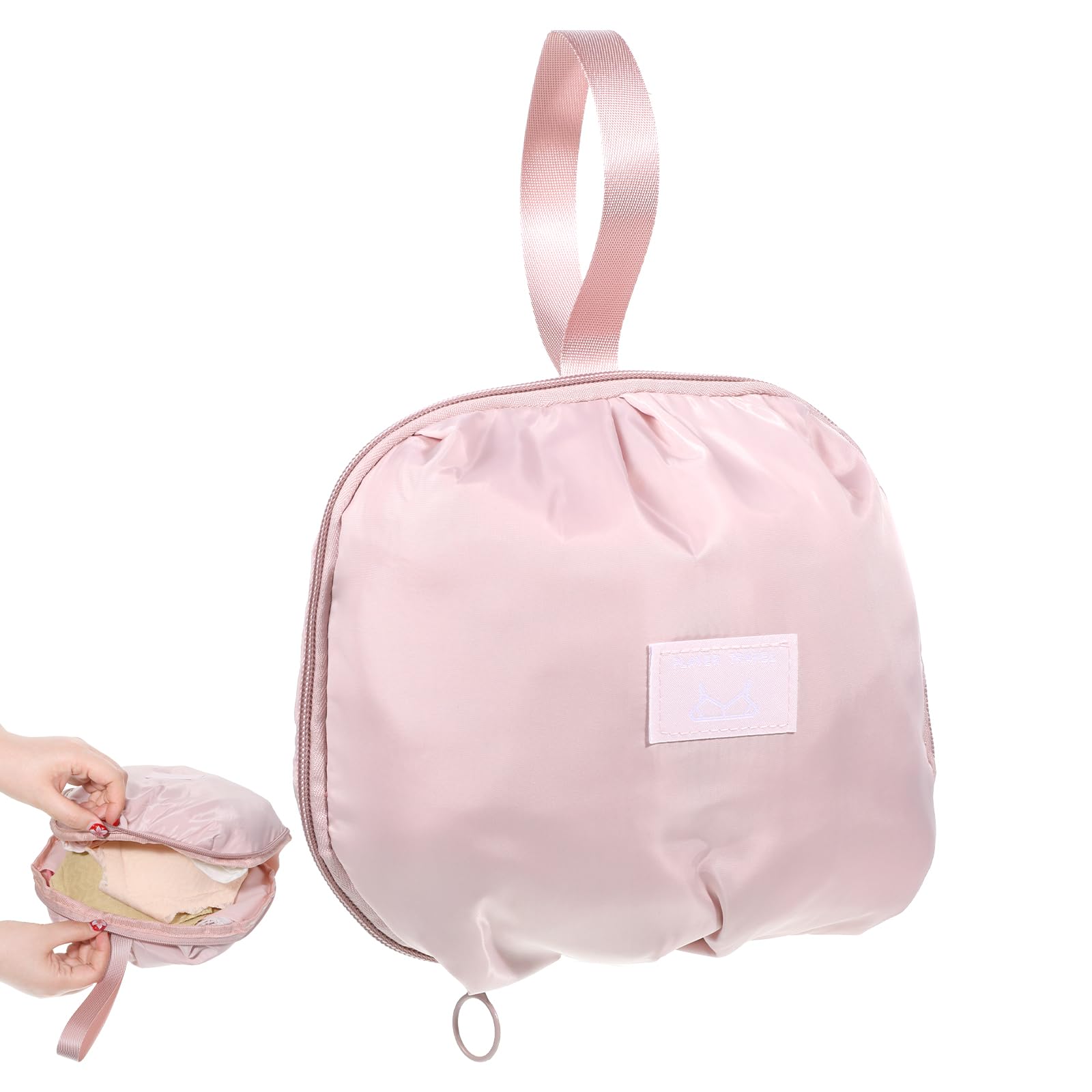 Travel Underwear Organizer Bag Portable Lingerie Travel Bags Multi-Compartment Storage Underwear Bag For Traveling Lingerie Storage Ideal For