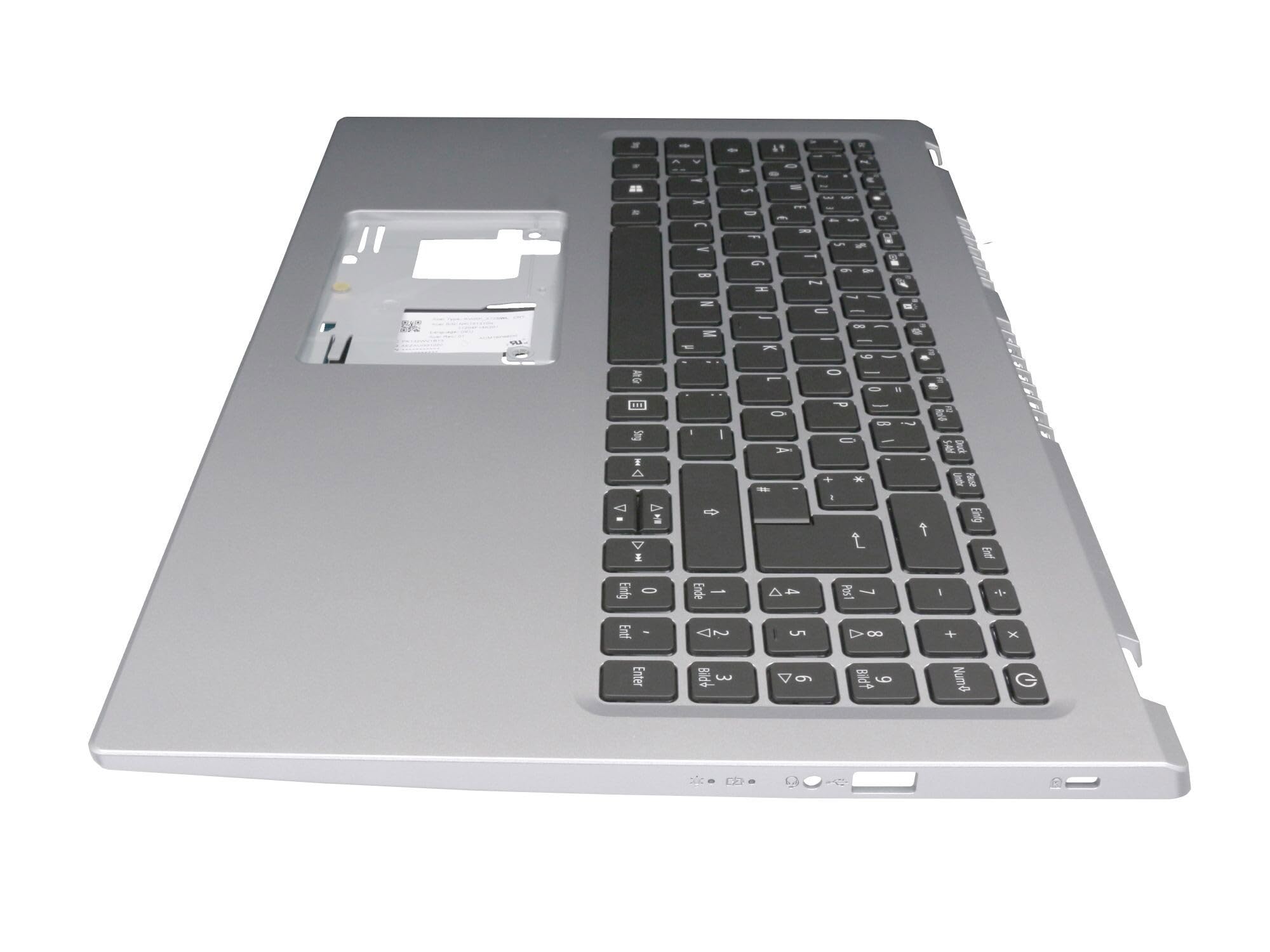 Acer Aspire 5 (A515-56) original Tastatur inkl. Topcase DE (deutsch) schwarz/Silber mit Backlight
