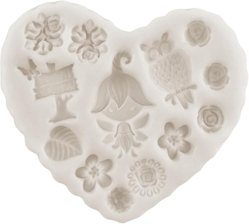 Miniatura 5 de Moldes de silicona encantados para jardín, hadas, gnomo, puerta de casa, ventana, molde de fondant de hongos para decoración de pasteles, decoración