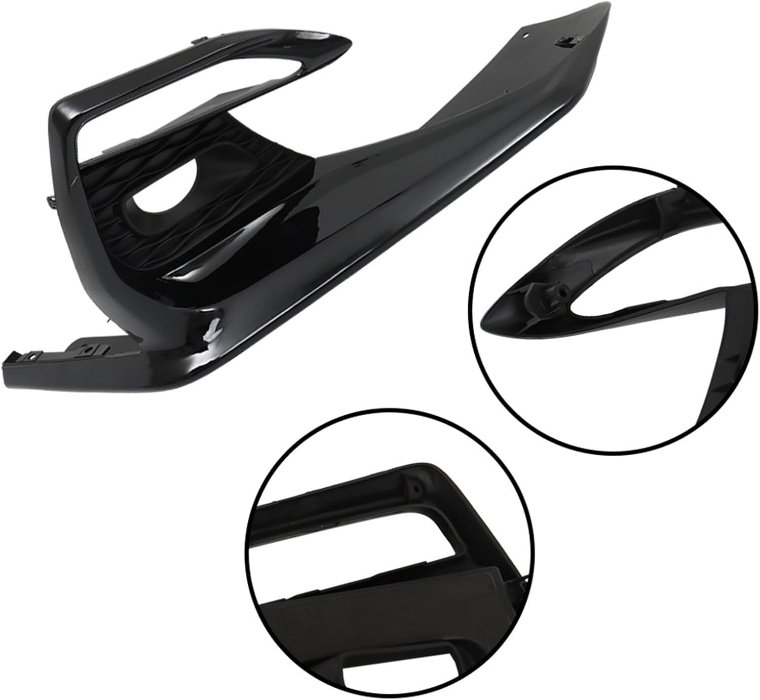 WFLNHB Left & Right Black Fog Light Lamp Bezels Cover Repalcement for Infiniti Q50 Sport 2018-2020 Fog Light Cover Trims 622576HJ0A