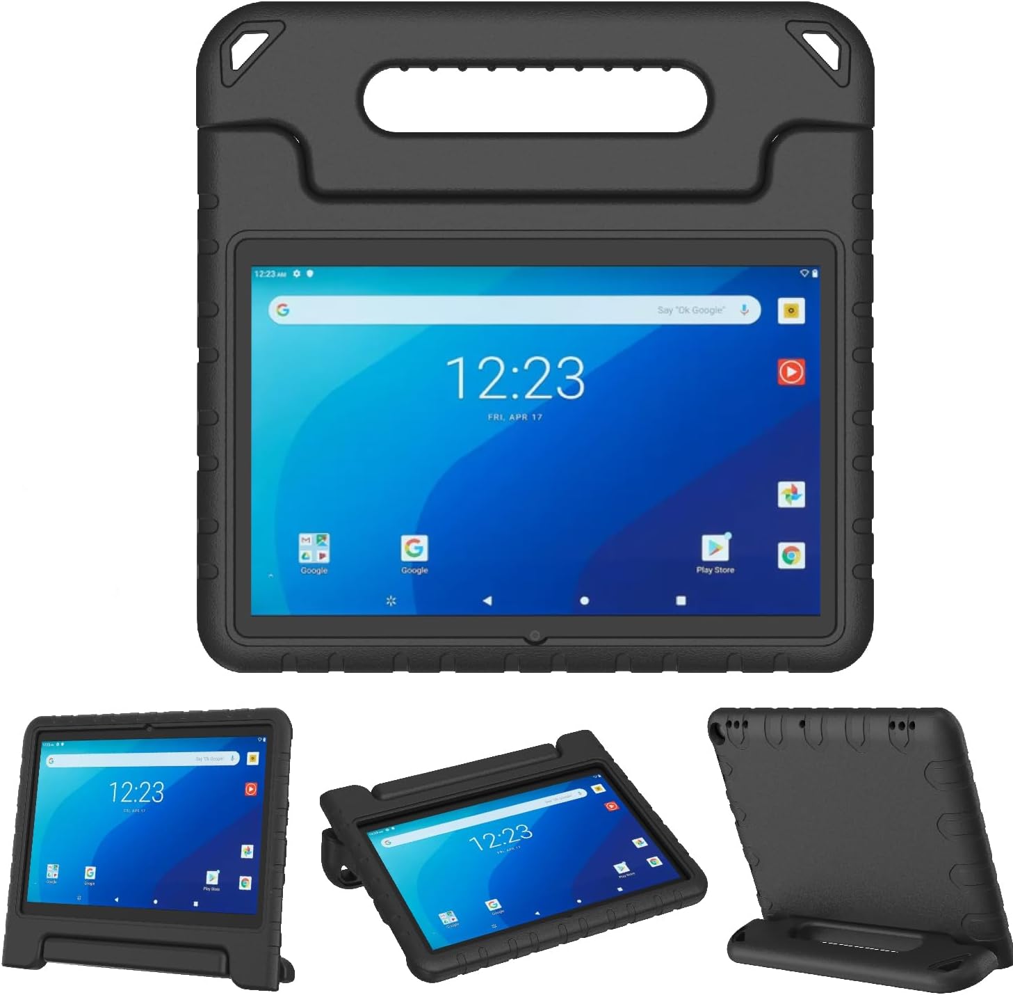 BMOUO Kids Case for Onn 10.1 Pro Tablet 2020 (Model: 100003562),Shockproof Light Weight Convertible Handle Stand Kids Case for Onn 10.1 inch Pro Android Tablet 2020,Black