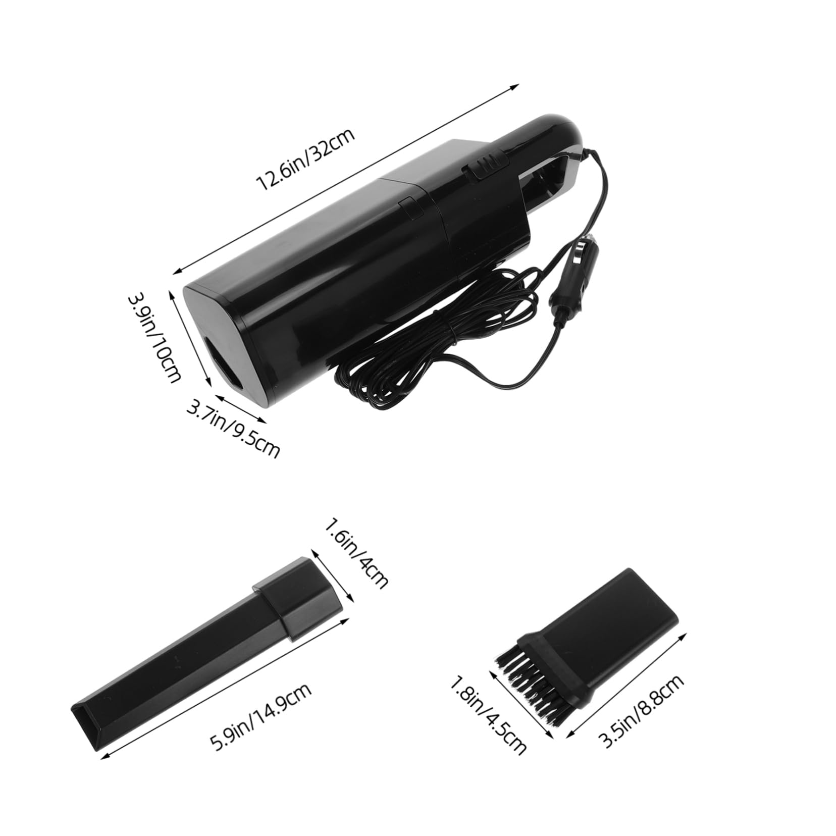 SOLUSTRE 120w Car Vacuum Cleaner Auto Vacuum for Car Cordless High Power Portable Mini Auto Vacuum