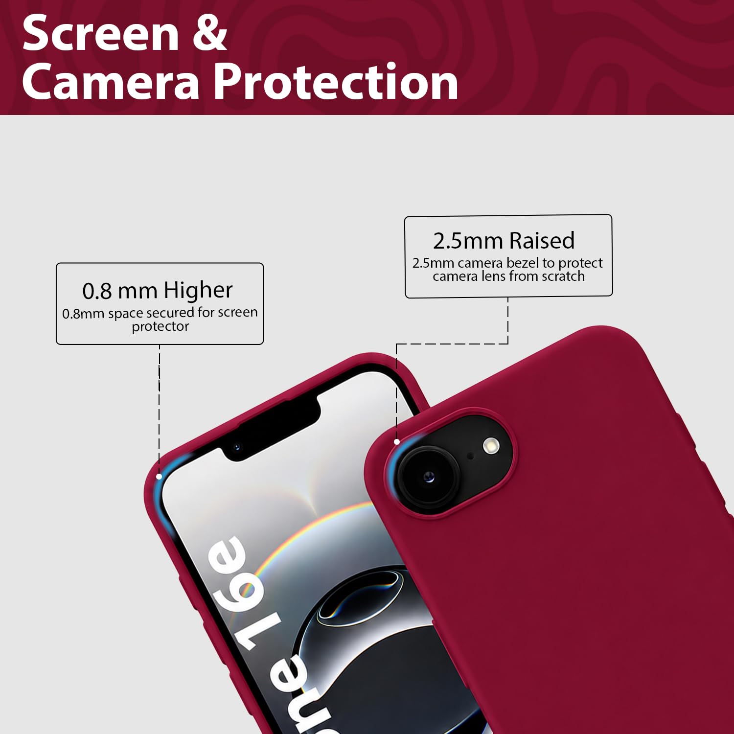 KACA Silicone Case for iPhone 16e/17e - Shockproof & Stylish -3 KACA Silicone Case for iPhone 16e/17e - Shockproof & Stylish -3