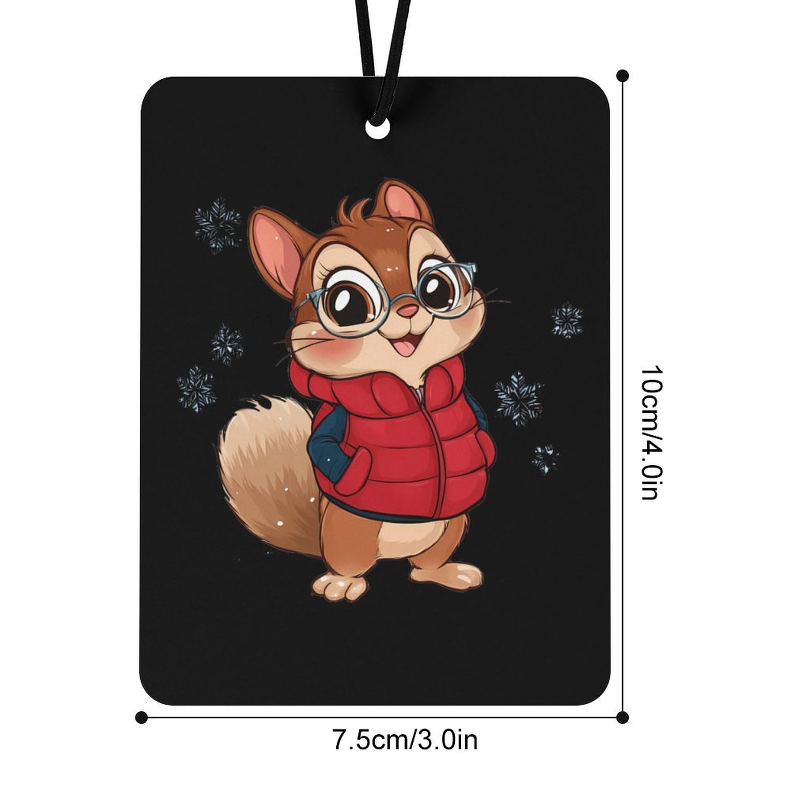 Chipmunk Car Air Freshener Hanging Aromatherapy Tablets for Car Accessories Square