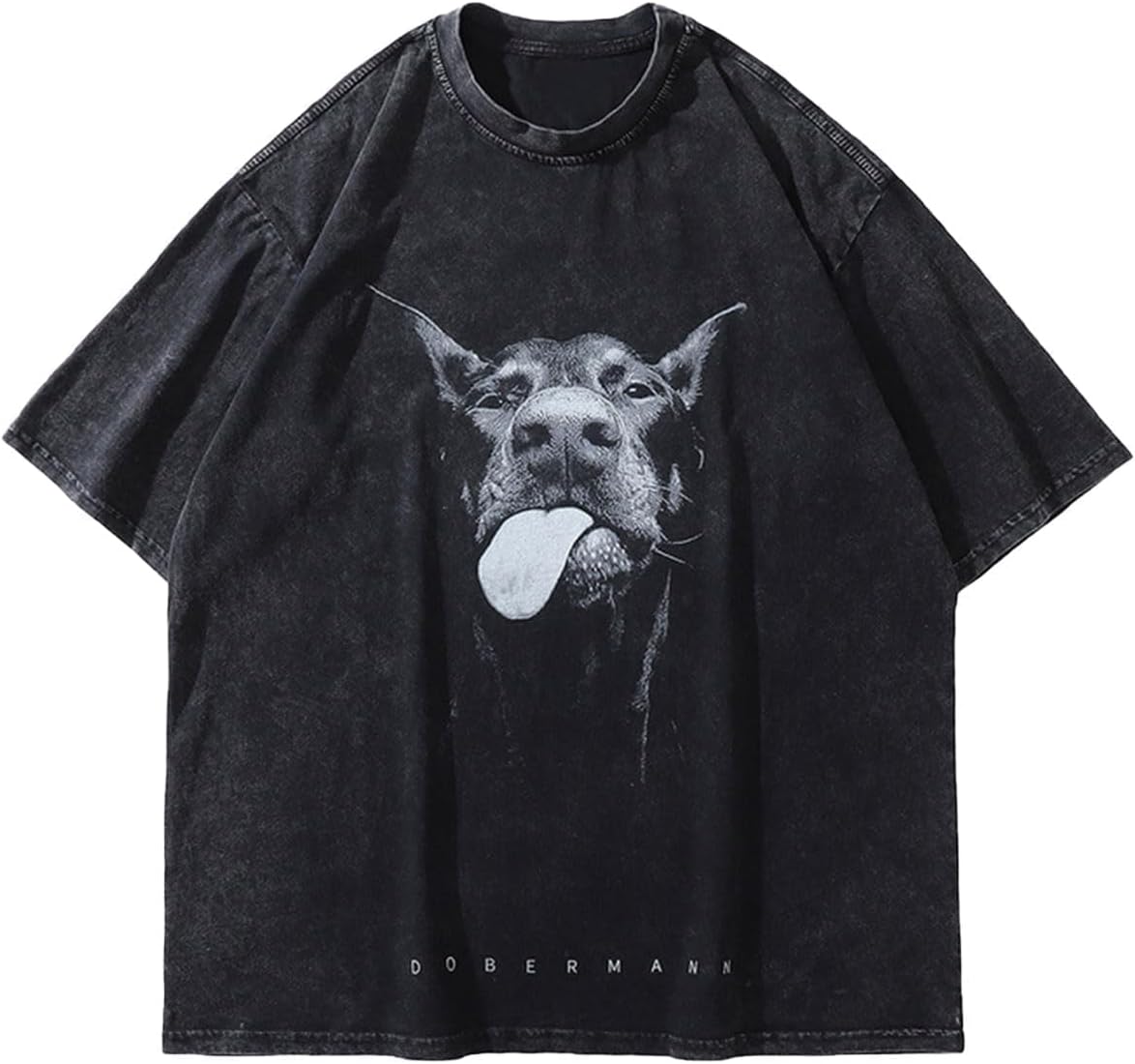 Camiseta unisex de algodón extragrande con estampado de camisetas gráficas para hombre Laixton manga corta ropa de calle vintage camiseta informal