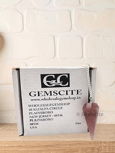 Miniatura 5 de Péndulo facetado de cristal de piedras preciosas naturales