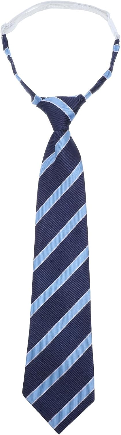 Grevosea Ties for Boys/Kids, Pre-Tied Adjustable Necktie, Clip-On Ties for School Graduation Wedding and Casual Wear Age 5-12