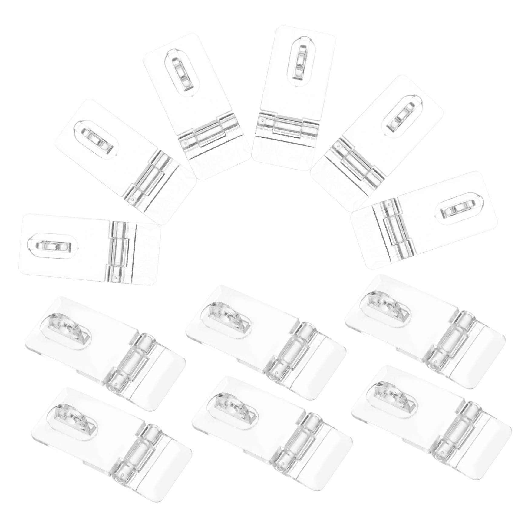 DOITOOL Sets Acrylic Latch Buckle Lock for Jewelry Box Flat Mount Hinge Lock Small Jewelry Box Hinges and Latches